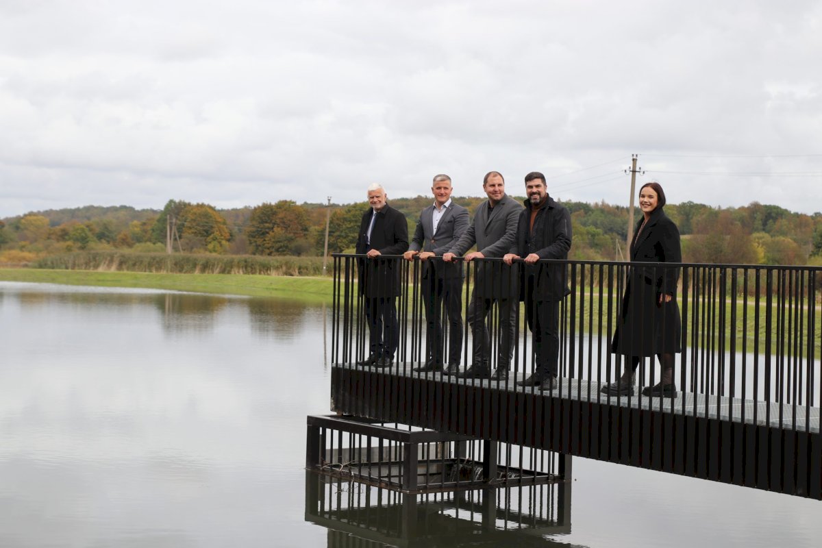 Gargžduose pastatytas pavyzdinis paviršinių nuotekų tvenkinys – žingsnis į tvarų vandens naudojimą