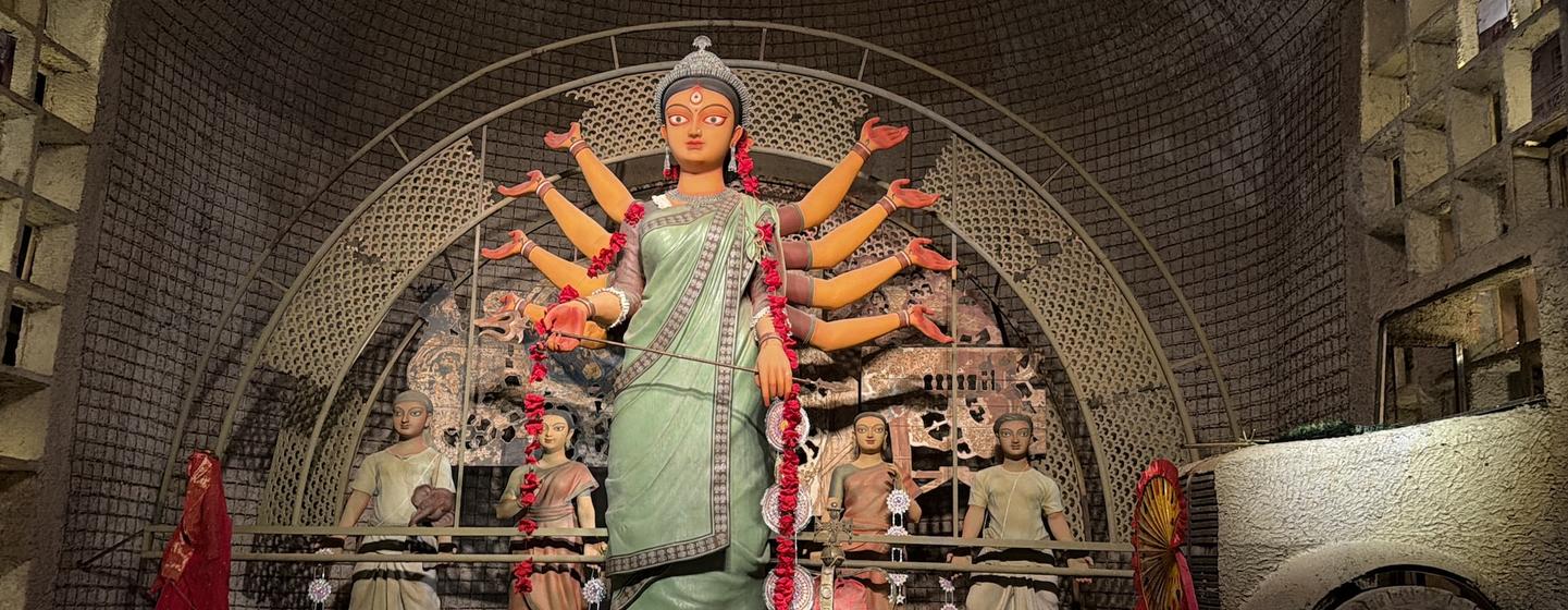 Indijos Durga Puja, kur pamaldos atitinka socialinius pokyčius – globalios problemos