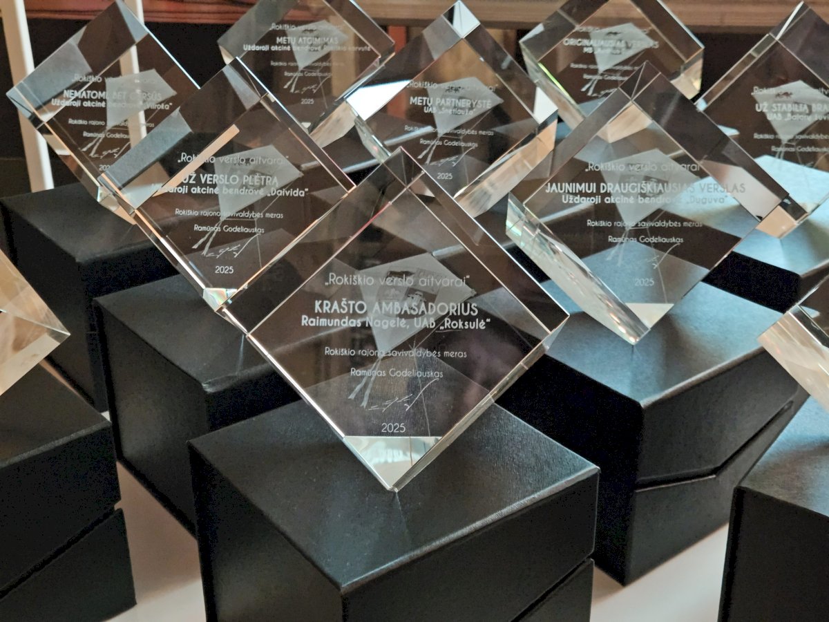 Jubiliejiniame „Verslo aitvarai 2025“ renginyje – padėka Rokiškio krašto verslui