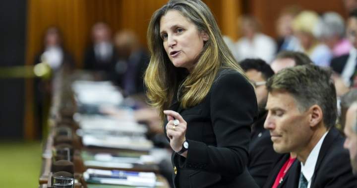 Chrystia Freeland penktadienį atsistatydins iš parlamentarės ir imsis Ukrainos nacionalinio vaidmens