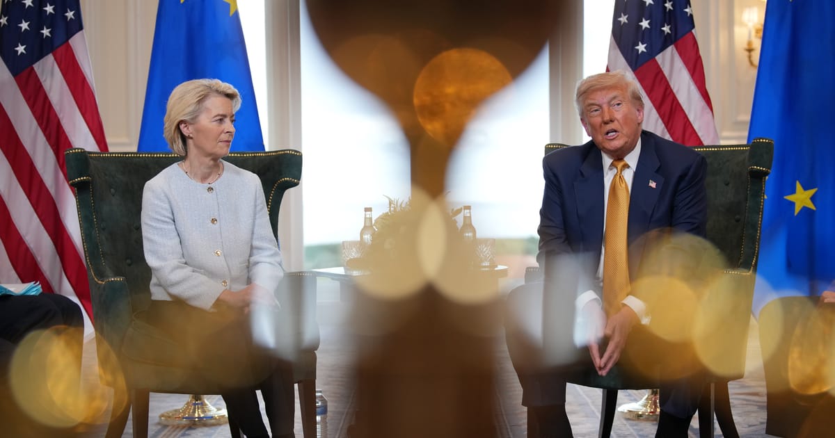 ES Parlamentas atideda sprendimą atšaukti JAV prekybos susitarimą – POLITICO