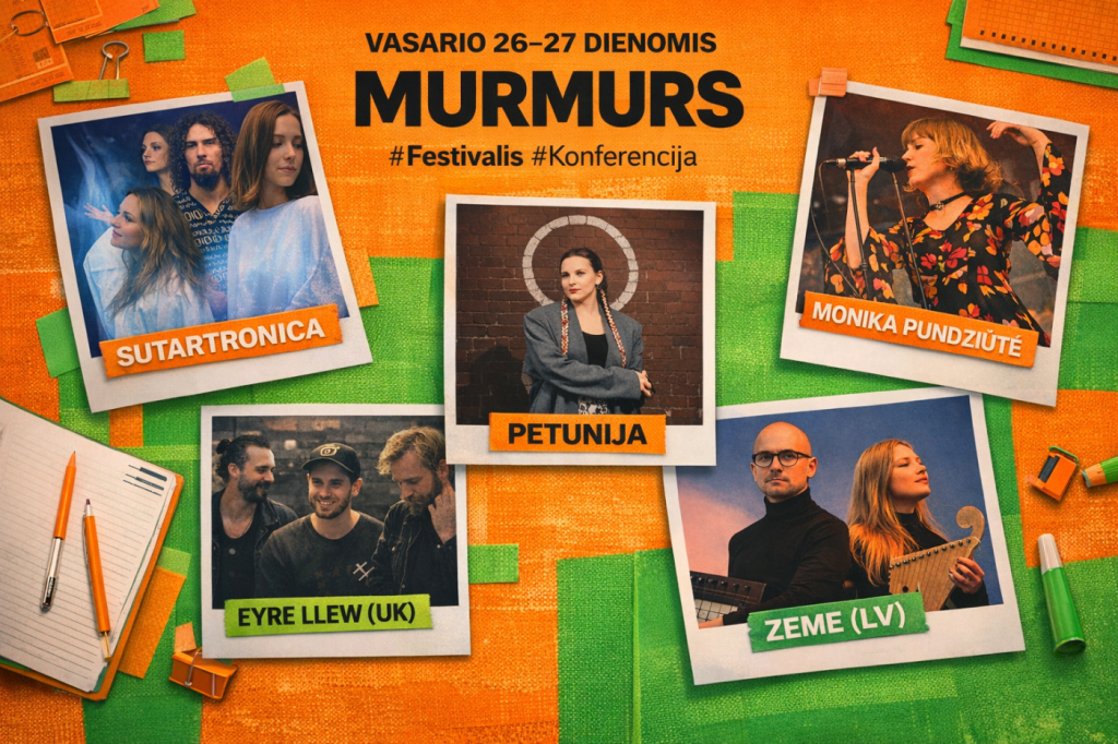 „What’s Next in Music?“: Konferencija-festivalis MURMURS 2026 vasario 26-27 dienomis