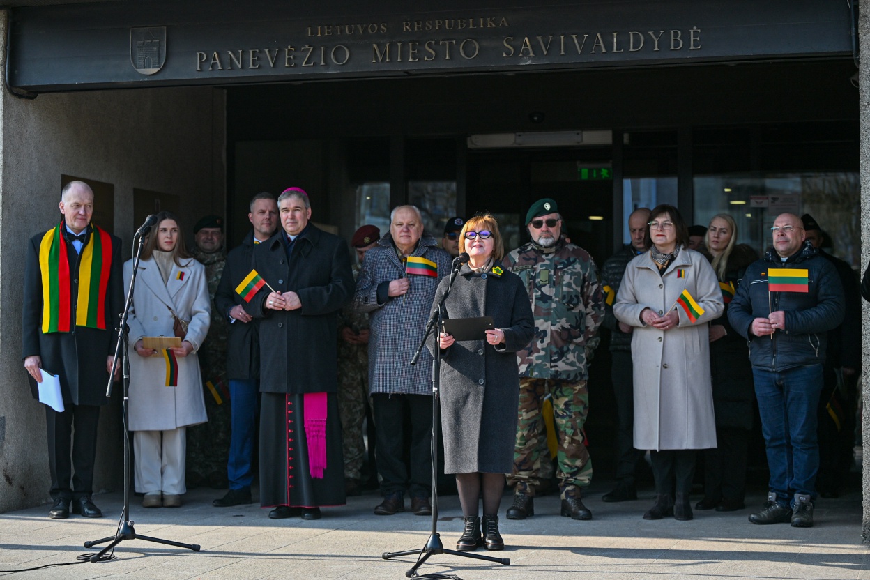 Panevėžyje minimos 36-osios Lietuvos nepriklausomybės atkūrimo metinės