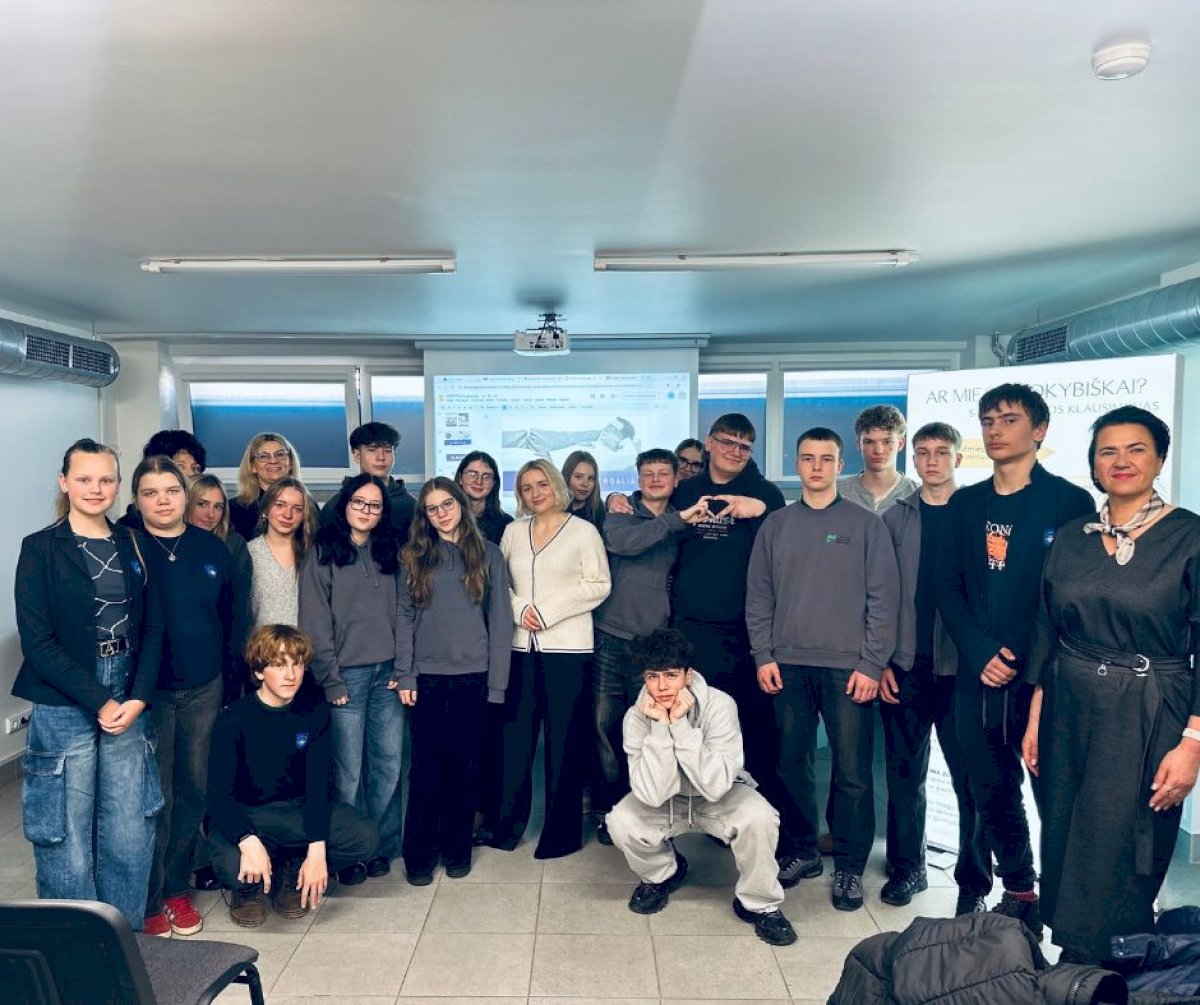 Startavo renginių ciklo „Renkuosi sveikatą!“ veiklos Šiaulių miesto moksleiviams