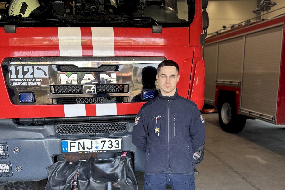 Ugniagesys gelbėtojas Deividas Gudaitis: „Didžiausia motyvacija – galimybė padėti žmonėms“