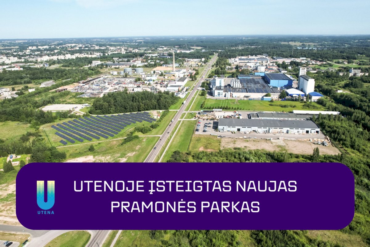 Utenoje įsteigtas naujas pramonės parkas: EIMIN pasirašė sutartį su savivaldybe