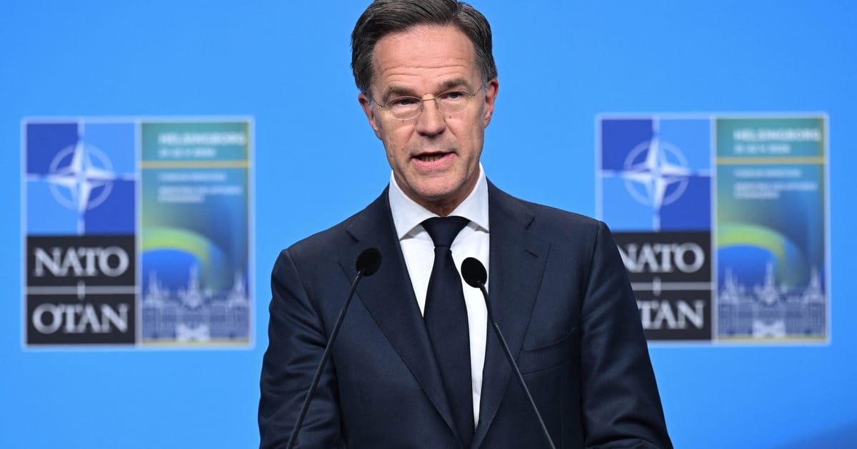 Rutte sako, kad Zelenskyy dalyvaus NATO viršūnių susitikime Ankaroje – POLITICO
